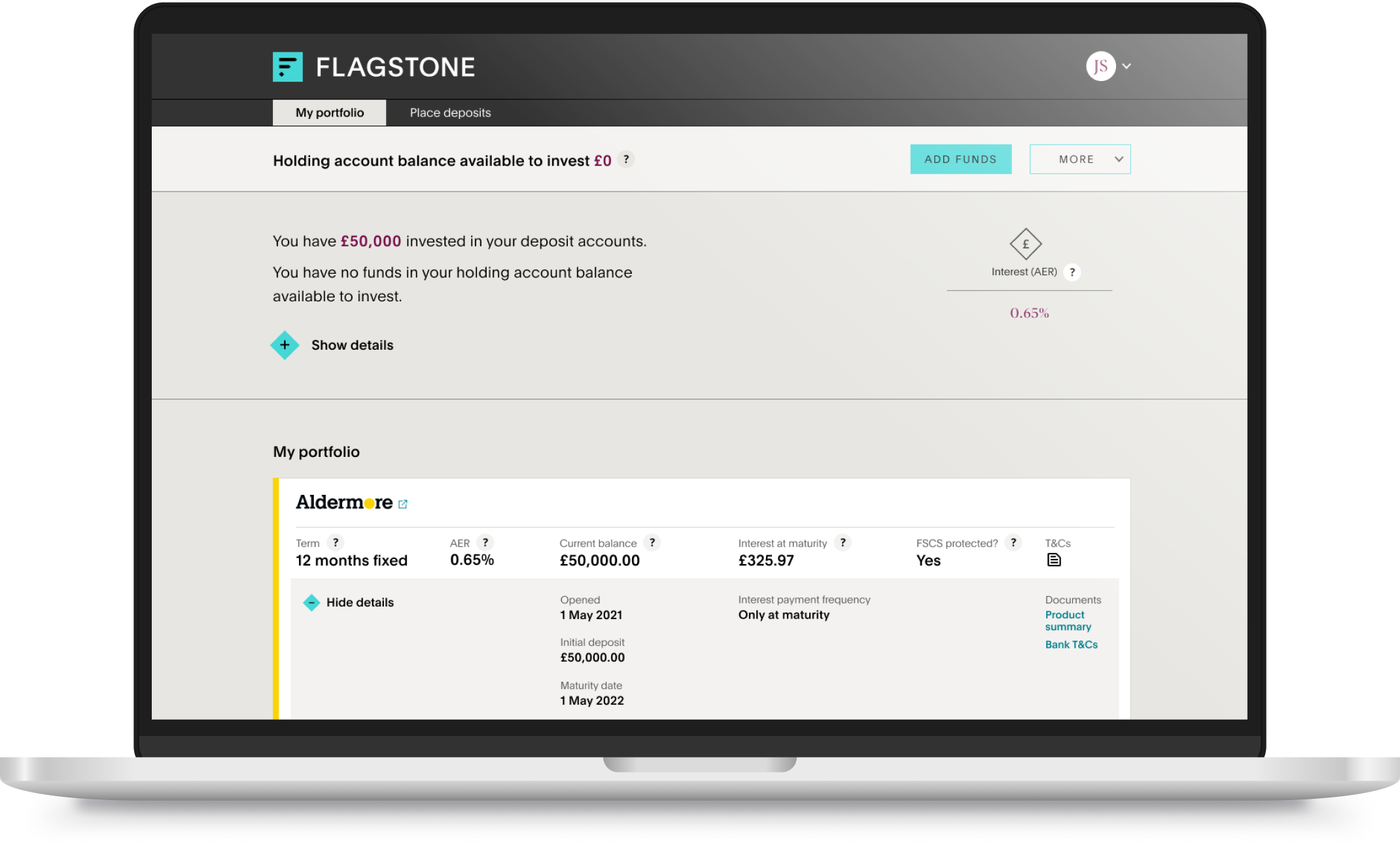 4. Single Product Dashboard Mobile